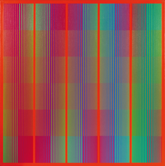 Richard Anuszkiewicz  Spectral with red