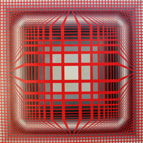 Victor Vasarely – Olio su tela